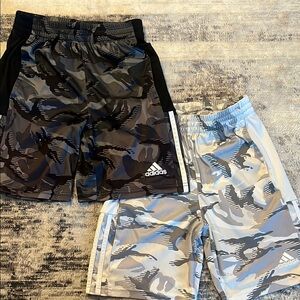 Adidas Black and Gray Camo Shorts Duo